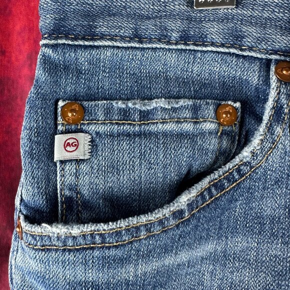 AG THE EX-BOYFRIEND SLIM FIT WOMEN'S JEANS SIZE 31, DISTRESSED LOOK JEANS - Picture 5 of 13